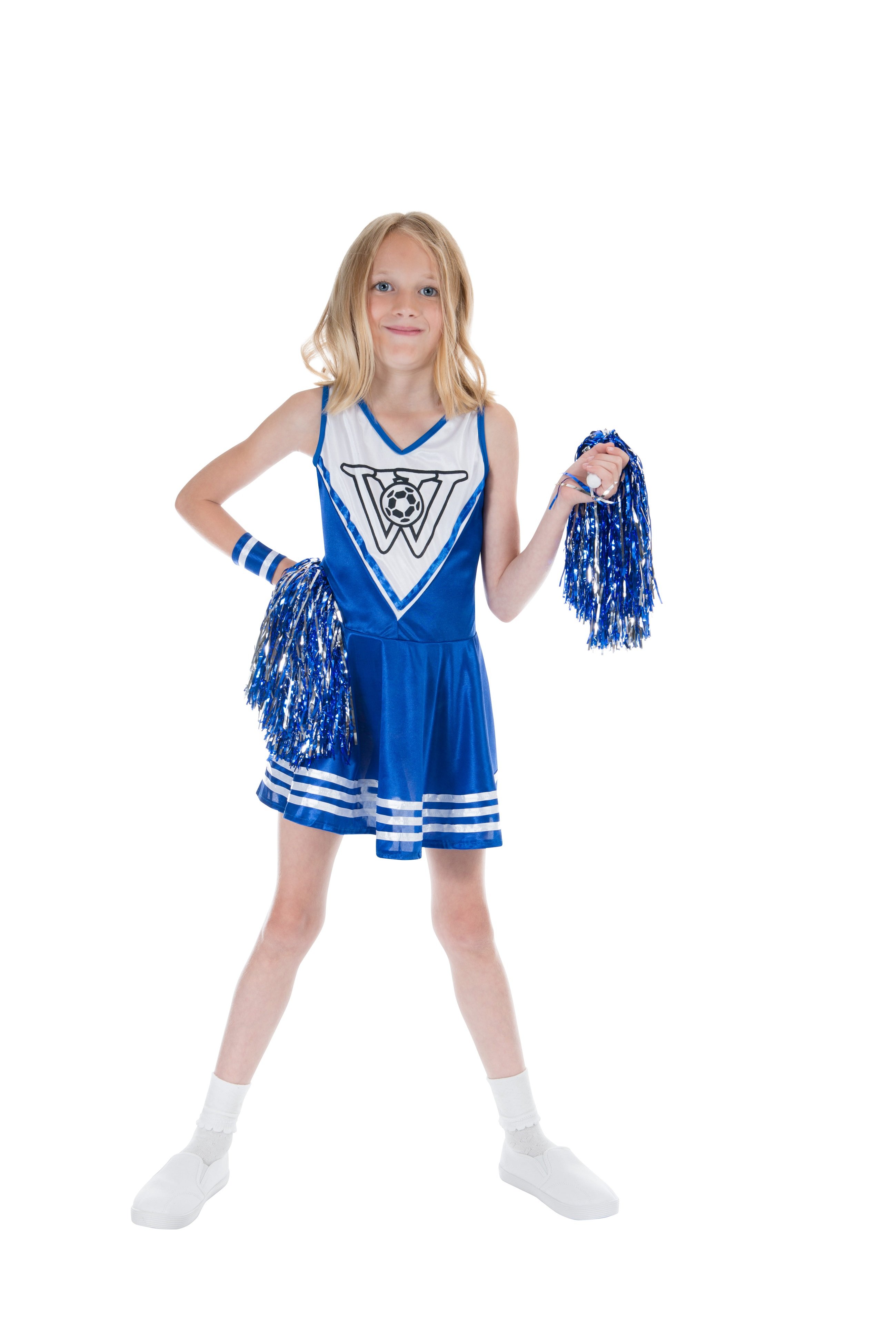 Girls Blue Cheerleader Costume - GetLoveMall cheap products,wholesale ...