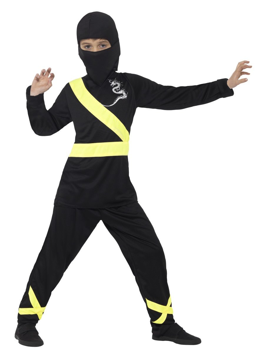 Ninja Assassin Costume, Black & Yellow - GetLoveMall cheap products ...