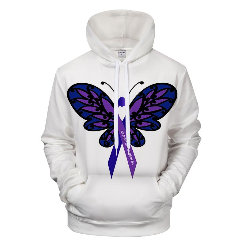 Purple Butterfly 3D - Sweatshirt, Hoodie, Pullover - GetLoveMall cheap ...